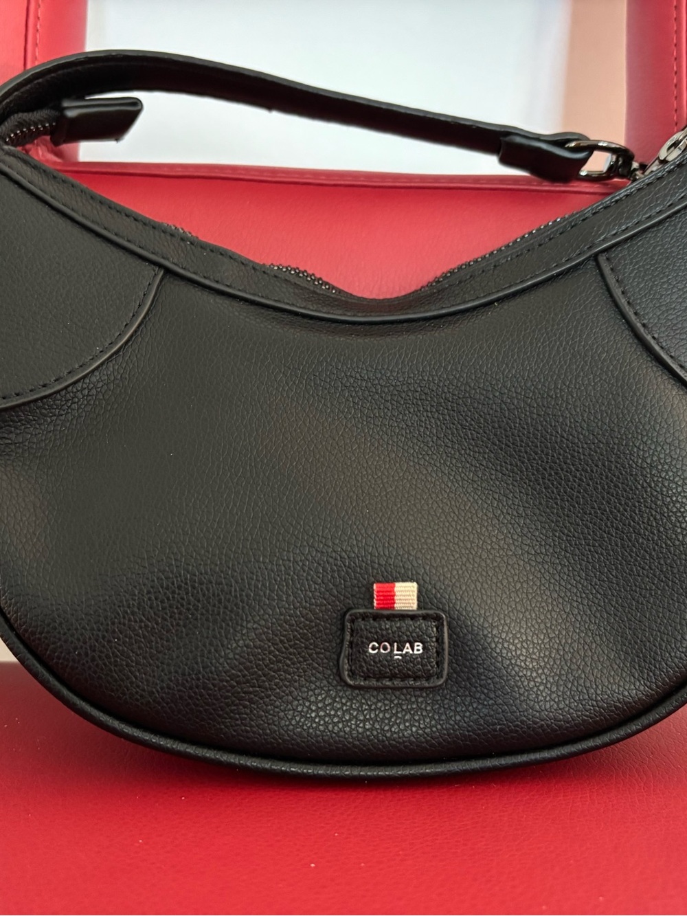CoLab Black Crescent Shoulder Bag